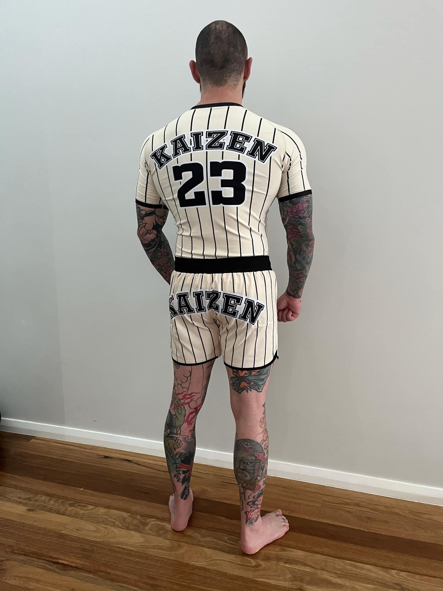 KAIZEN HOMERUN OFF WHITE GRAPPLING SHORTS