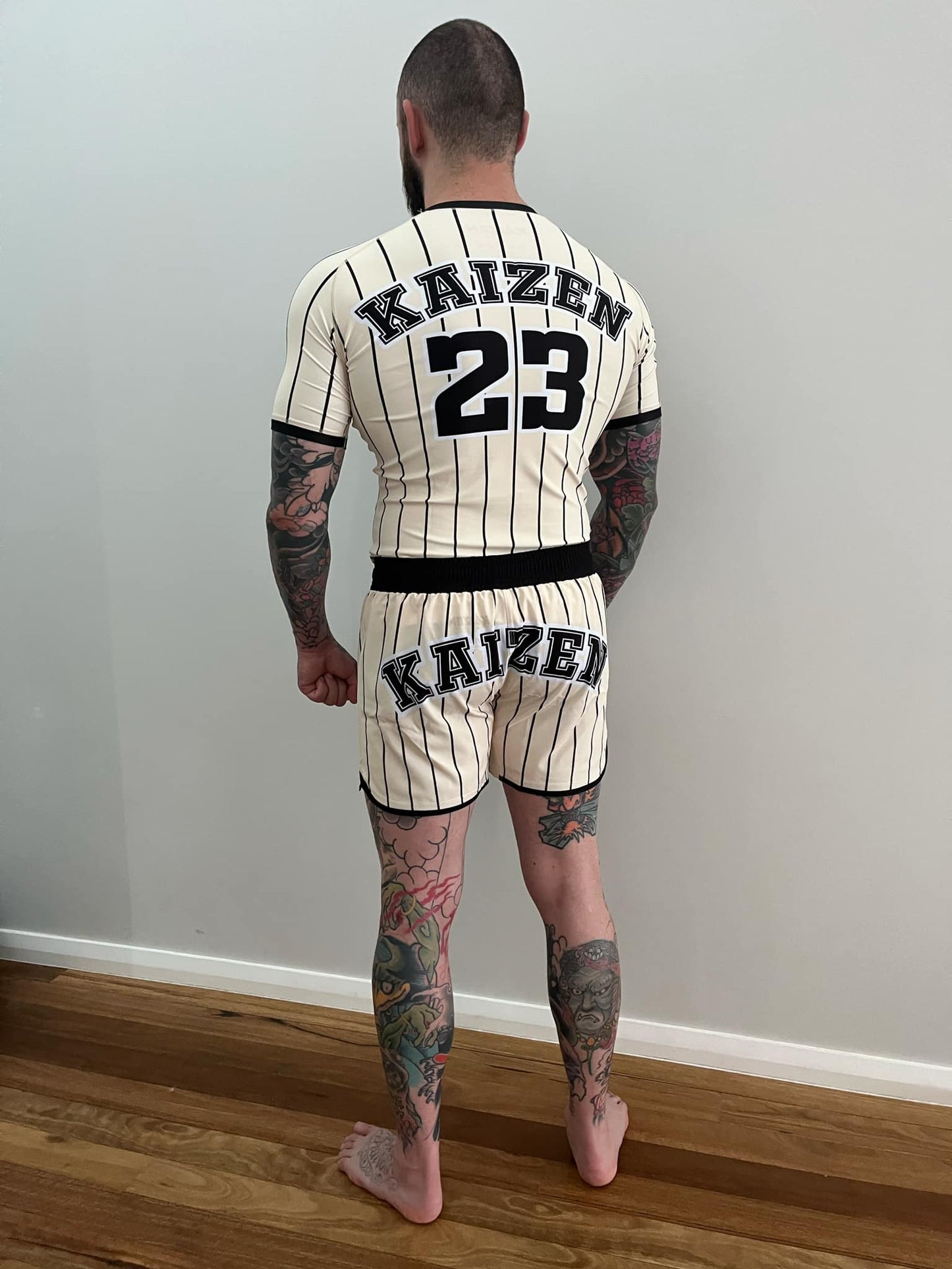 KAIZEN HOMERUN OFF WHITE GRAPPLING SHORTS