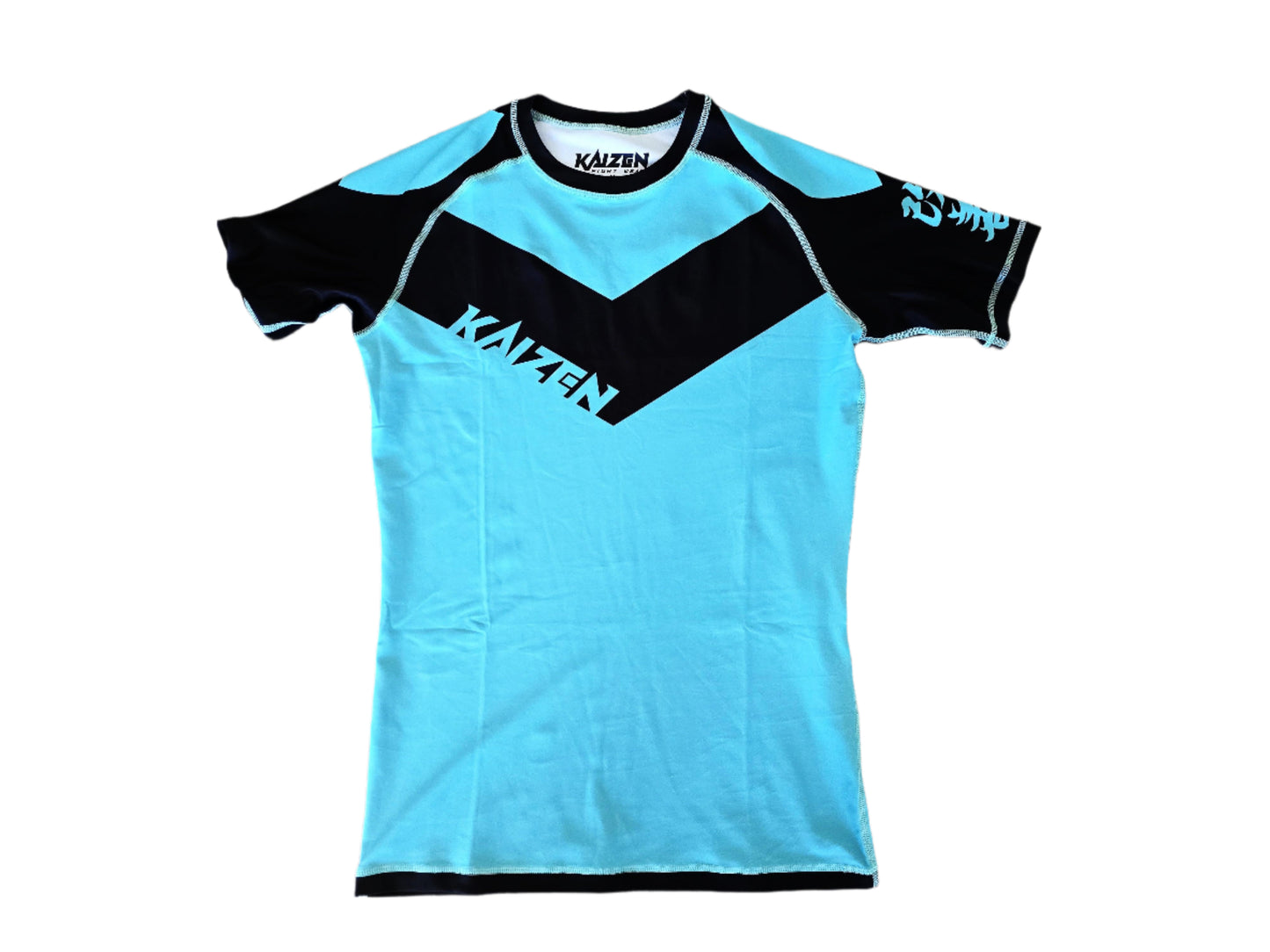 PHILOSOPHY BLUE AND BLACK RASHGUARD