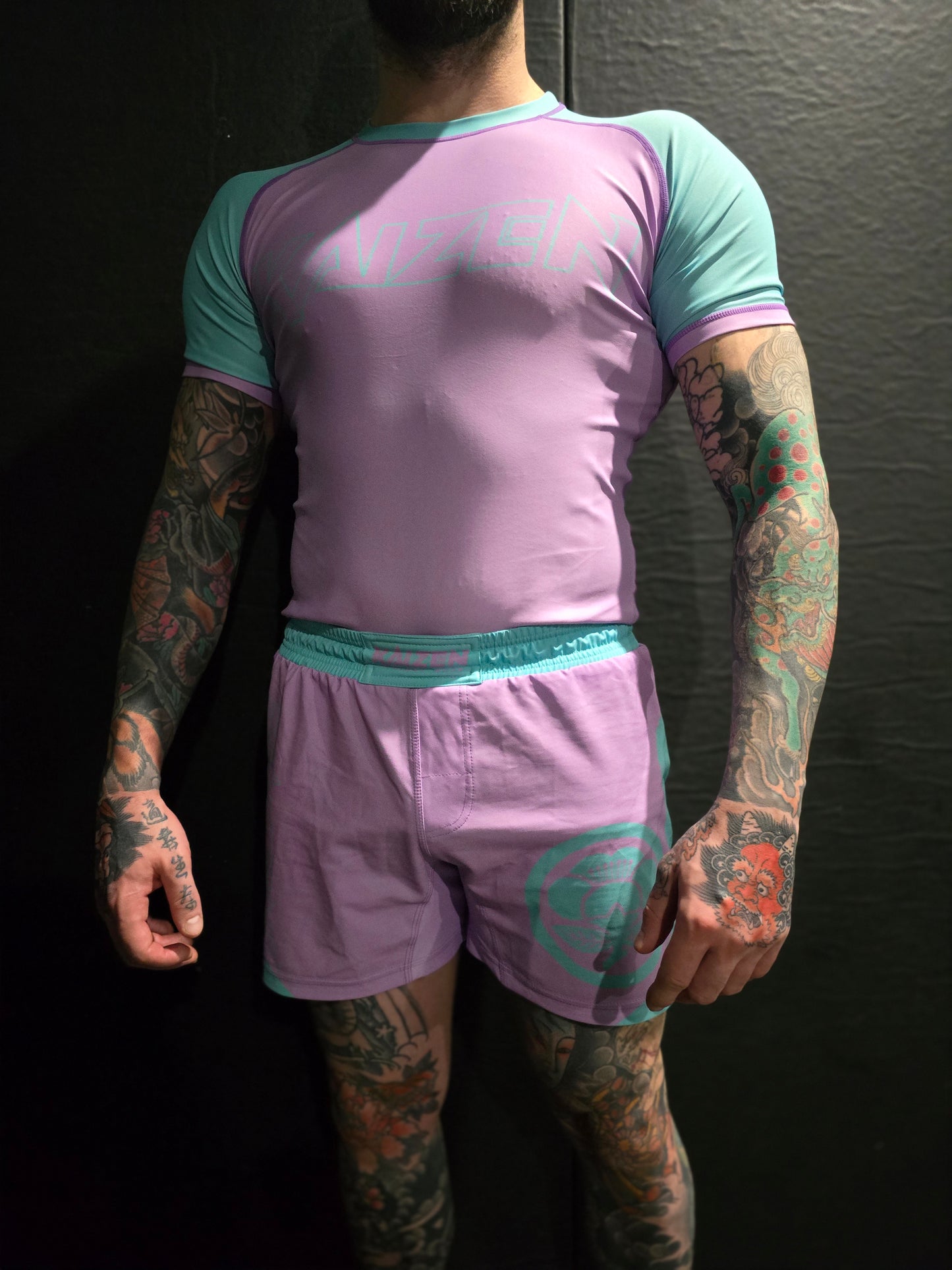 NO GI LILAC AND BUBBLEGUM SHORTS