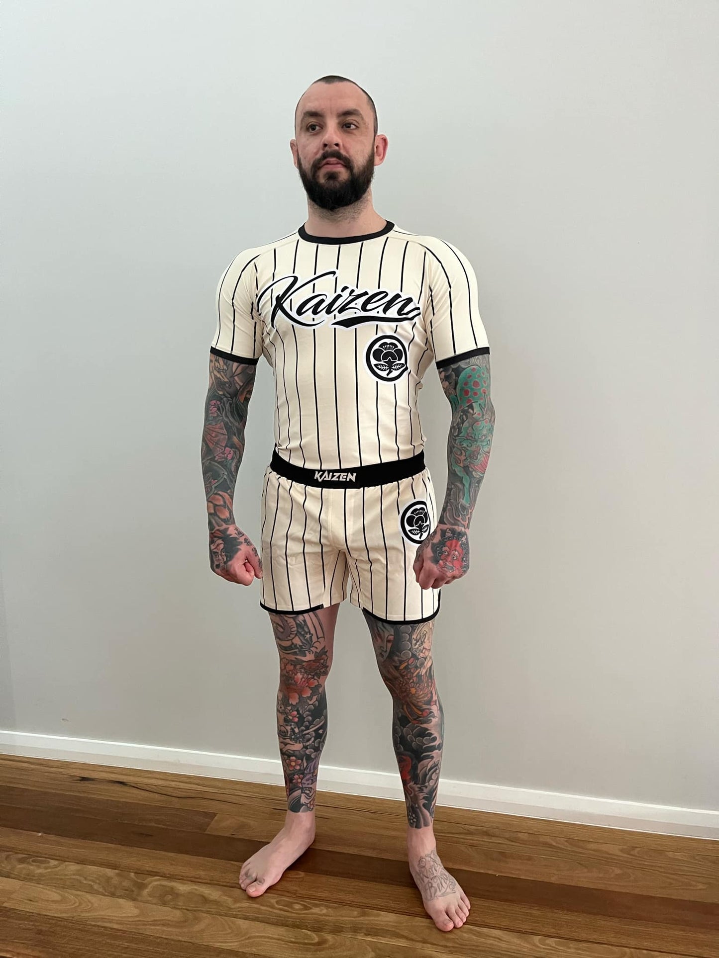 KAIZEN HOMERUN OFF WHITE GRAPPLING SHORTS