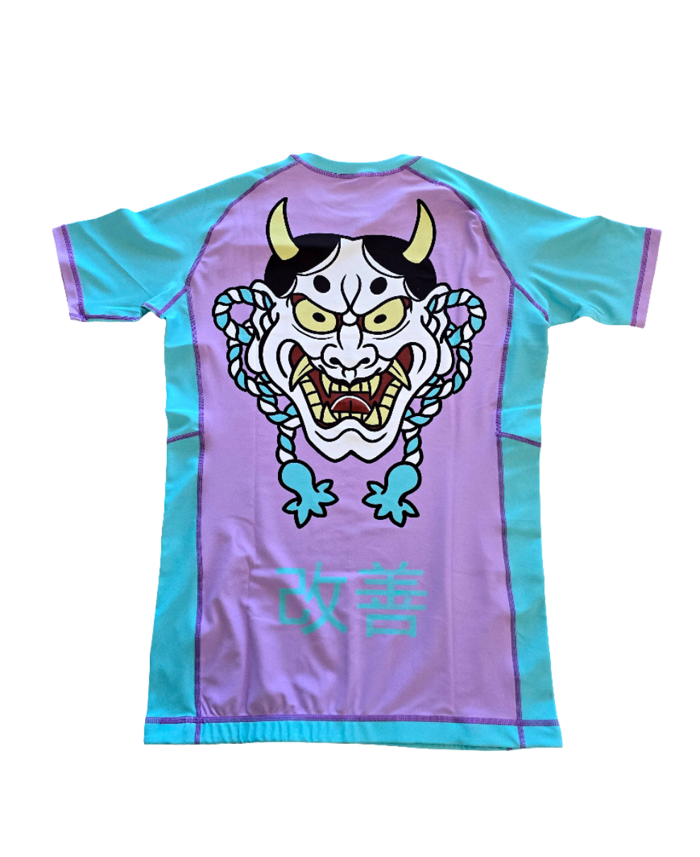 LILAC AND BUBBLEGUM ONI V2 RASHGUARD
