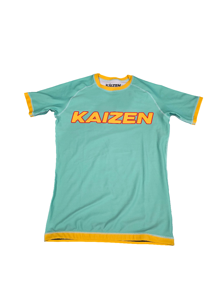 APEX TEAL AND GOLD RASHGUARD