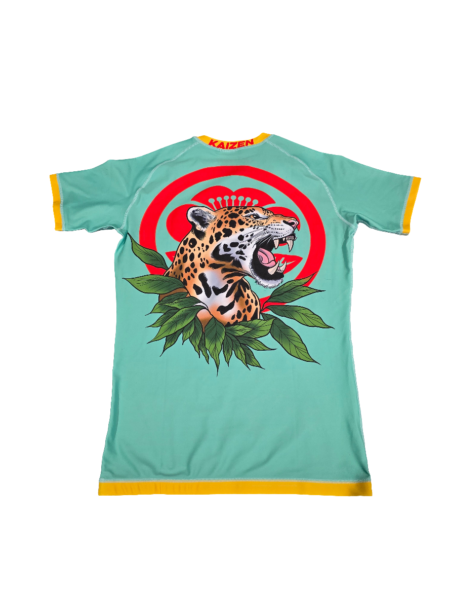 APEX TEAL AND GOLD RASHGUARD