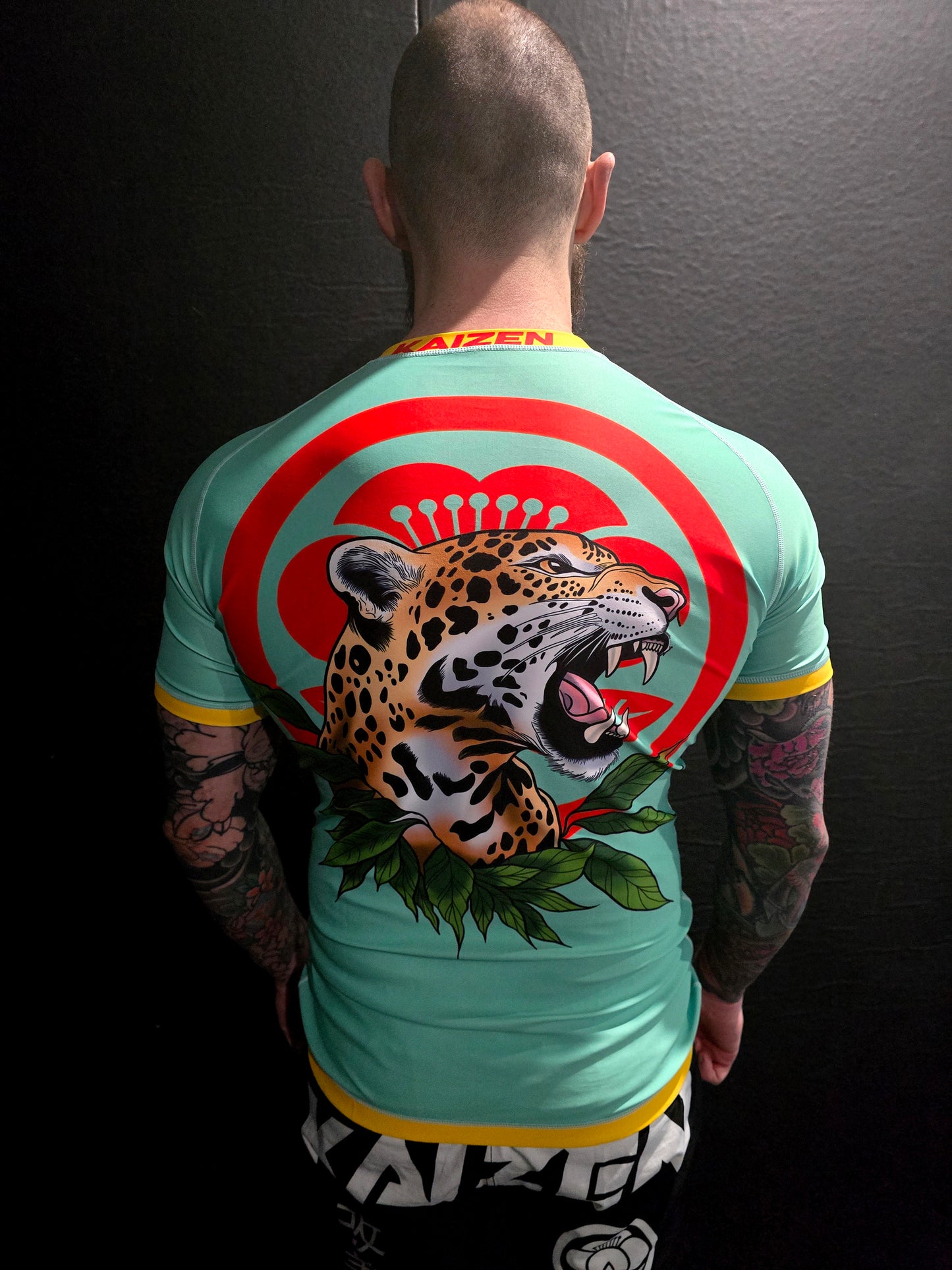 APEX TEAL AND GOLD RASHGUARD