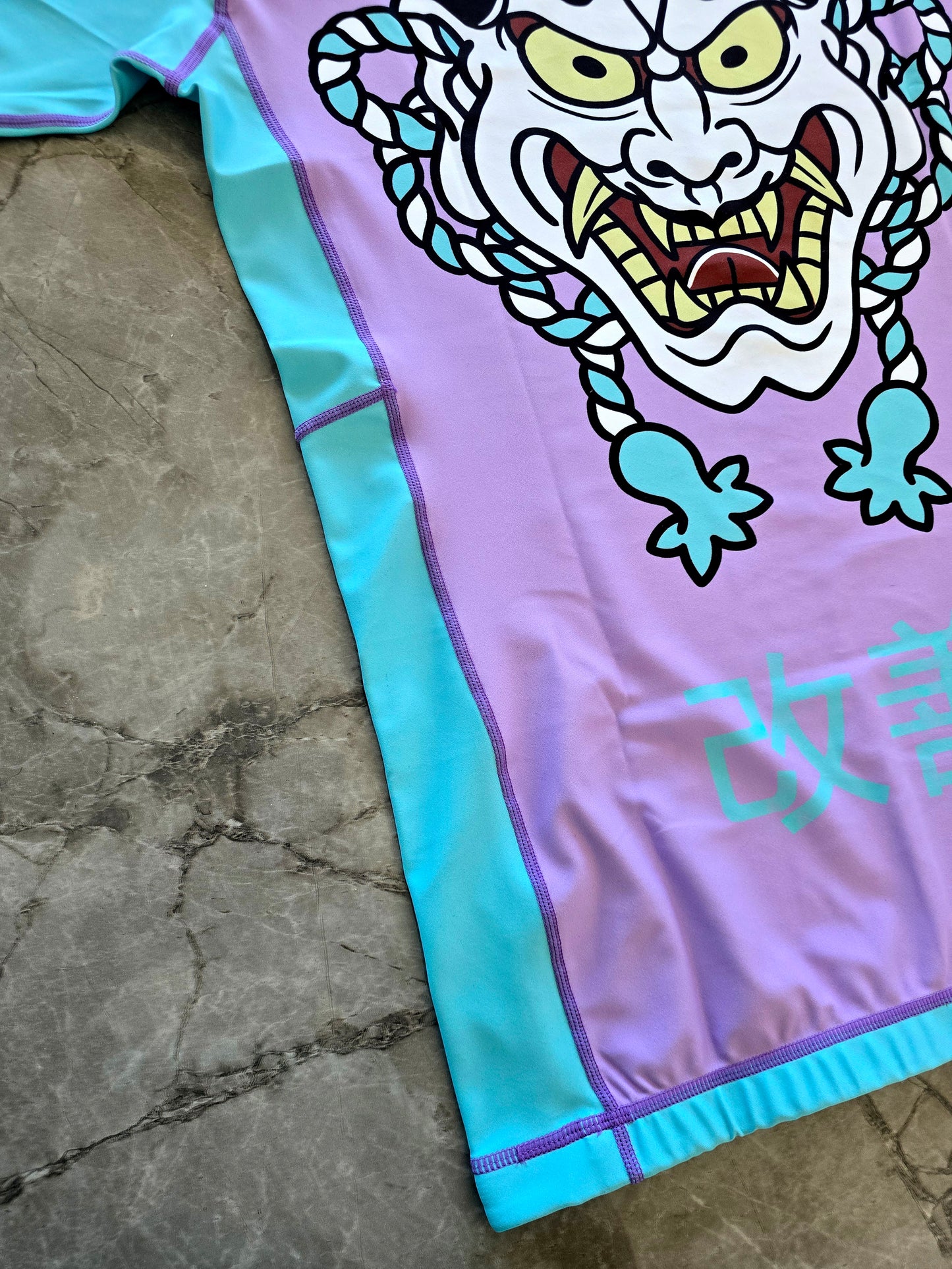 LILAC AND BUBBLEGUM ONI V2 RASHGUARD