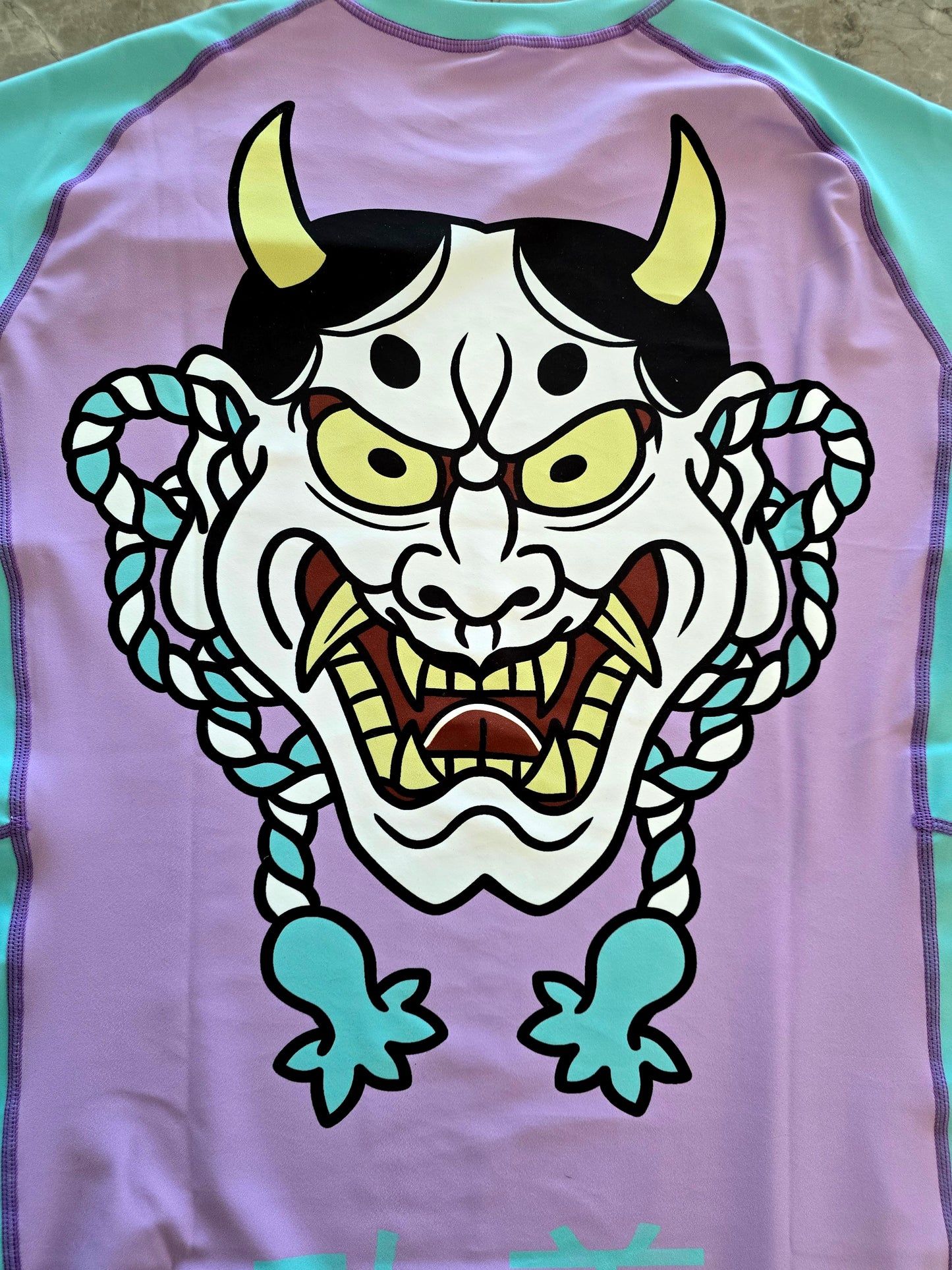 LILAC AND BUBBLEGUM ONI V2 RASHGUARD