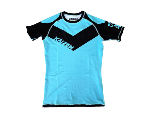 PHILOSOPHY BLUE AND BLACK RASHGUARD