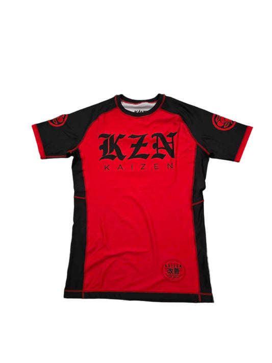 TATAKAE RED/BLACK RASHGUARD