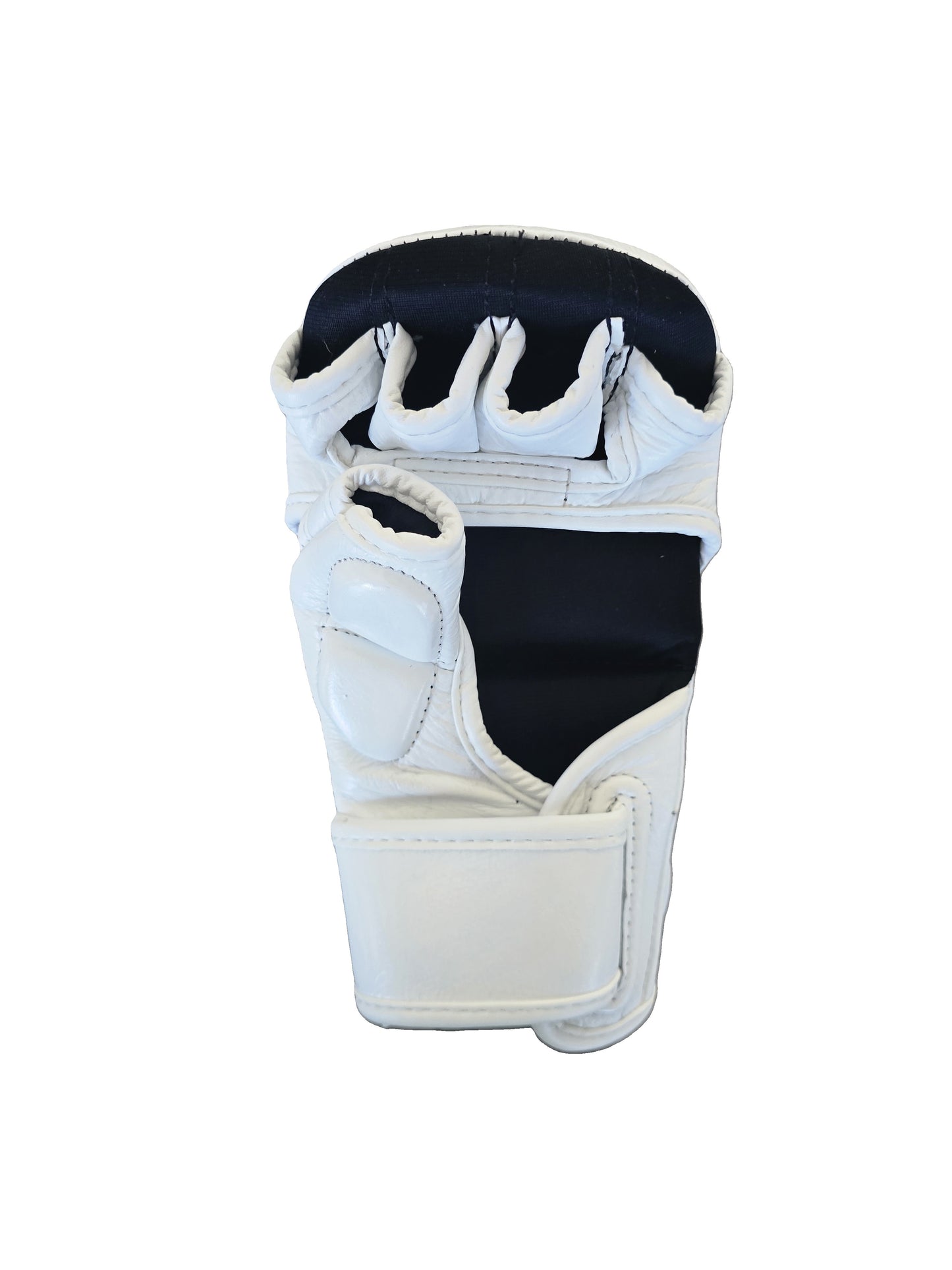 KAIZEN IMPROVEMENT SERIES WHITE/GOLD 7OZ SPARRING MMA GRAPPLING GLOVES